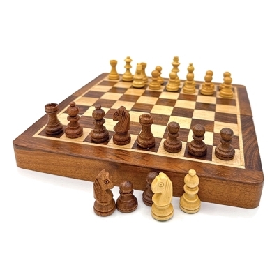 Jeu d'échecs pliant 18cm | Jeux classiques
