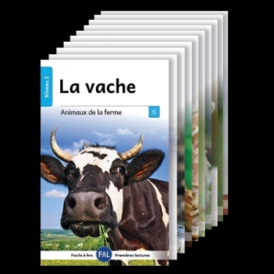 Animaux de la ferme – Série de 10 livres (COUVERTURE LAMINÉE) | Emmanuelle Champagne