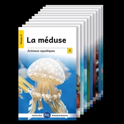 10 livres sur les animaux aquatiques (COUVERTURE LAMINÉE) | Emmanuelle Champagne, Suzanne Lagacé