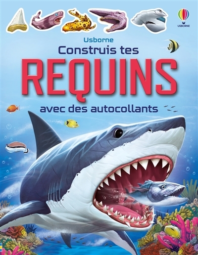 Construis tes requins avec des autocollants : Dès 5 ans | Smith, Sam (Auteur) | Gong studios (Illustrateur) | Thomas, Claire (Illustrateur) | Cooke, Helen (Illustrateur) | Maynard, Marc (Illustrateur)