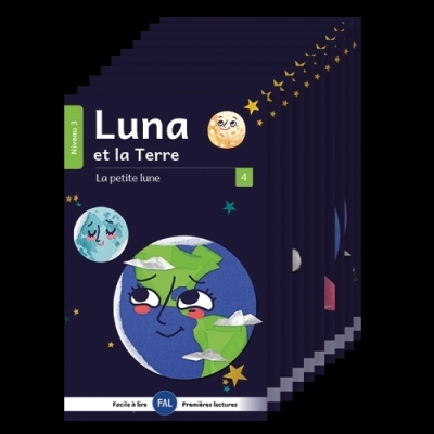 Luna la petite lune – Série de 10 livres (COUVETURE LAMINÉE) | Sébastien Guindon