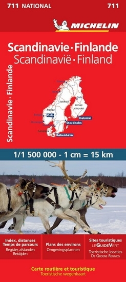 Scandinavie - Finlande 711 - Carte Nationale 2025 | Collectif