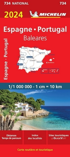 Espagne - Portugal 734 - Carte Nationale 2024 | Collectif