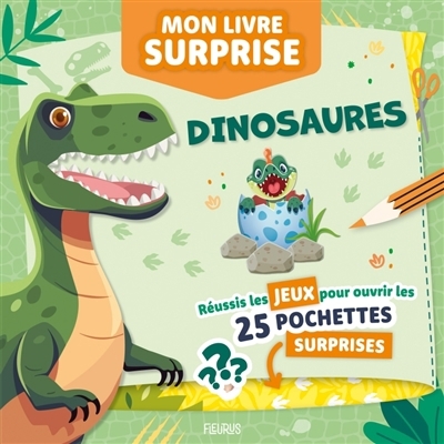 Dinosaures : réussis les jeux pour ouvrir les 25 pochettes surprises | 