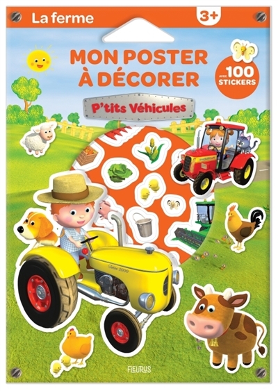 La ferme : mon poster à décorer : avec 100 stickers | Nesme, Alexis (Illustrateur)