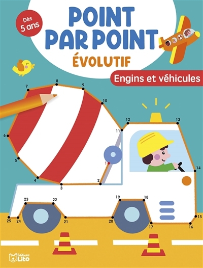 Point par point évolutif - Engins et véhicules | Wey, Carole (Illustrateur)