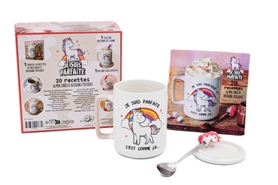 Coffret licorne : je suis parfaite : 20 recettes de mug cakes | 