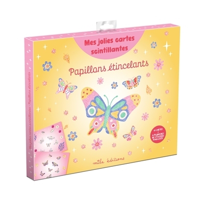 Papillons scintillants | Autocollant et pochoir