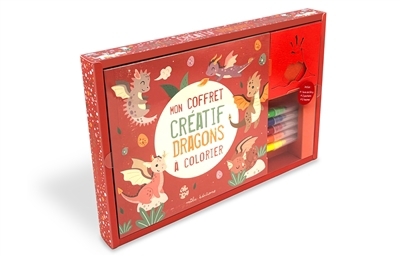 Mon coffret créatif dragons à colorier | 