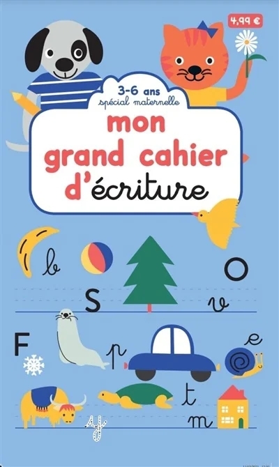 Mon grand cahier d'écriture : 3-6 ans | Courtieu, Marguerite (Illustrateur)