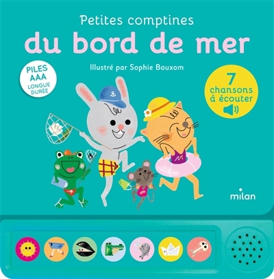 Petites comptines du bord de mer : 7 chansons à écouter | Bouxom, Sophie (Illustrateur)