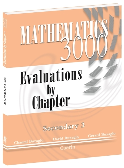 Mathematics 3000 - Secondary 3 - Evaluation by chapter | BUZAGLO