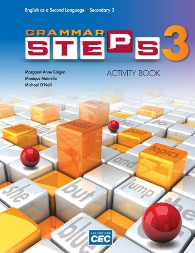 Grammar steps - Anglais langue seconde 3e secondaire - Activity book 3 (Print version + Web access 1 year) | 