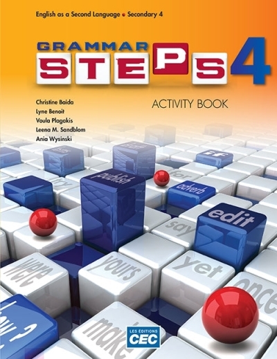 Grammar steps - Anglais langue seconde 4e secondaire - Activity book (Print version + Web access 1 year) | 