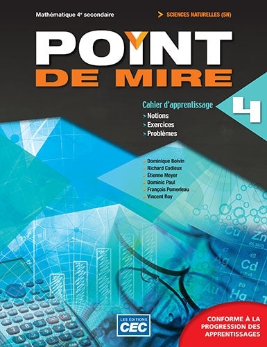 Point de mire 4 SN - Cahier d'apprentissage (version papier) - 4e secondaire | Boivin, Dominique