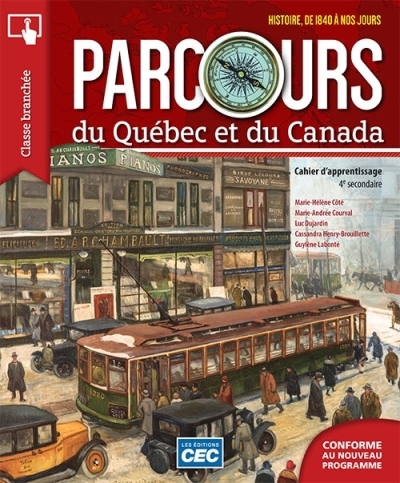 Parcours - Univers social 4e secondaire - Cahier d'apprentissage 4 (Ensemble papier et numérique 1 an) | Côté, M-E