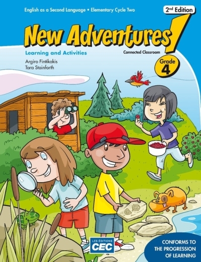 New adventures - Anglais langue seconde 4e année - Learning and Activities Book, 2nd Ed. 4 (Print version) | 
