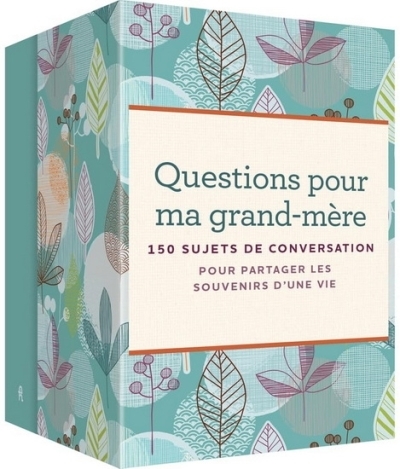 Questions pour ma grand-mère - Coffret : 150 sujets de conversation pour partager les souvenirs d'une vie | Collectif