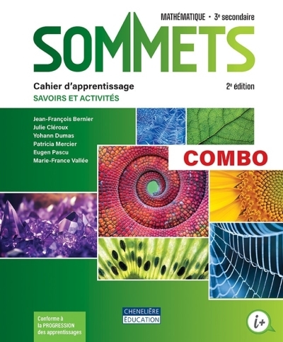 Sommets 2e édition - 3e secondaire - COMBO  Cahier d'apprentissage - Version imprimée ET numérique | 