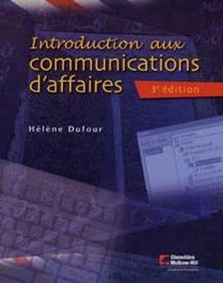 Introduction aux communications d'affaires | Dufour, Hélène