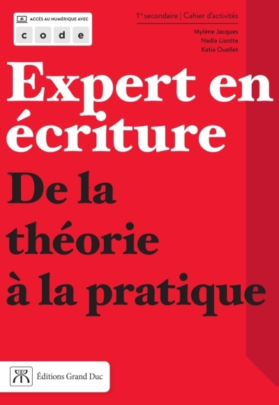 Expert en écriture - Français 1re secondaire - Cahier d'activités 1 (Version papier) | 