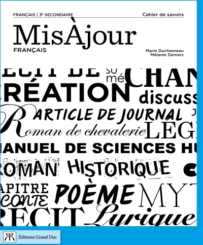Misàjour français - Français 3e secondaire - Cahier 3 (Version papier + accèes numérique 1 an) | 