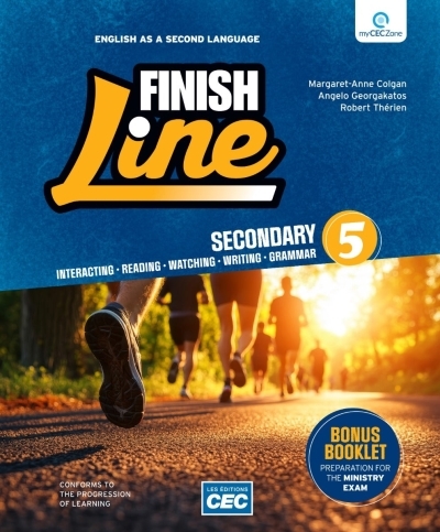 Finish Line  - Anglais langue seconde 5e secondaire - Workbook  (Print version + Web access 1 year) | 