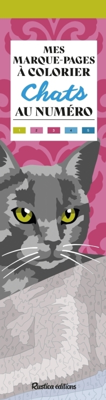 Chats : mes marque-pages à colorier au numéro | Zottino, Marica (Illustrateur)