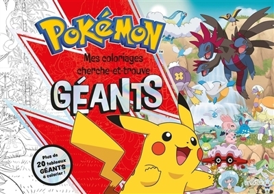 Pokémon : Mes coloriages cherche-et-trouve géants | The Pokémon Company (Auteur)