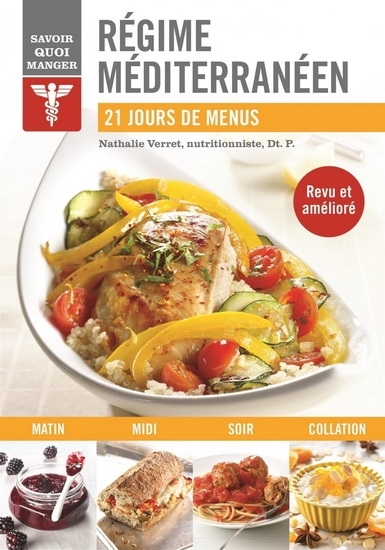 Régime méditerranéen : 21 jours de menus | Verret, Nathalie