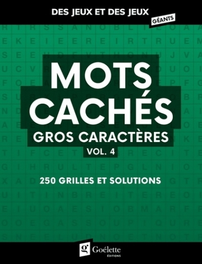 Mots cachés vol 4 gros caractères | Collectif