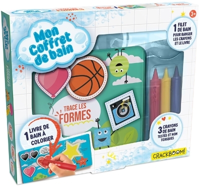 Livre de bain trace les formes | Delporte, Corinne (Auteur)