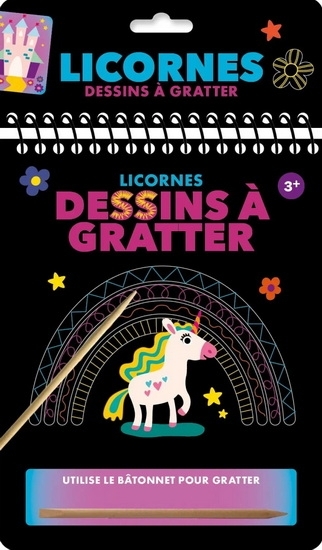 Dessins à gratter : Licornes | Collectif