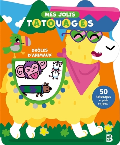 Drôles d'animaux : 50 tatouages et plein de jeux ! | Tatouage temporaire