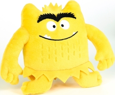 La couleur des émotions : mini peluche monstre jaune | Peluche et marionnette