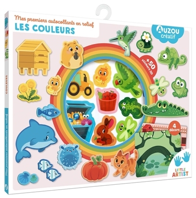 Mes premiers autocollants en relief : les couleurs | Autocollant et pochoir