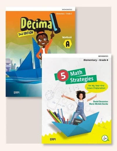 Decimal 2nd edition - Grade 6 (Workbooks and, 5 strategies to prepare for the end-of-year final exam and Digital Components) | Collectif