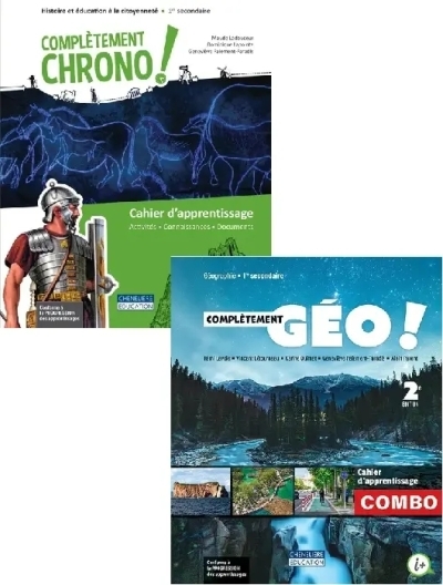 COMBO Chrono + Complètement Géo (incluant le fascicule Mes bases en géo + activités int. - 1 an) | 